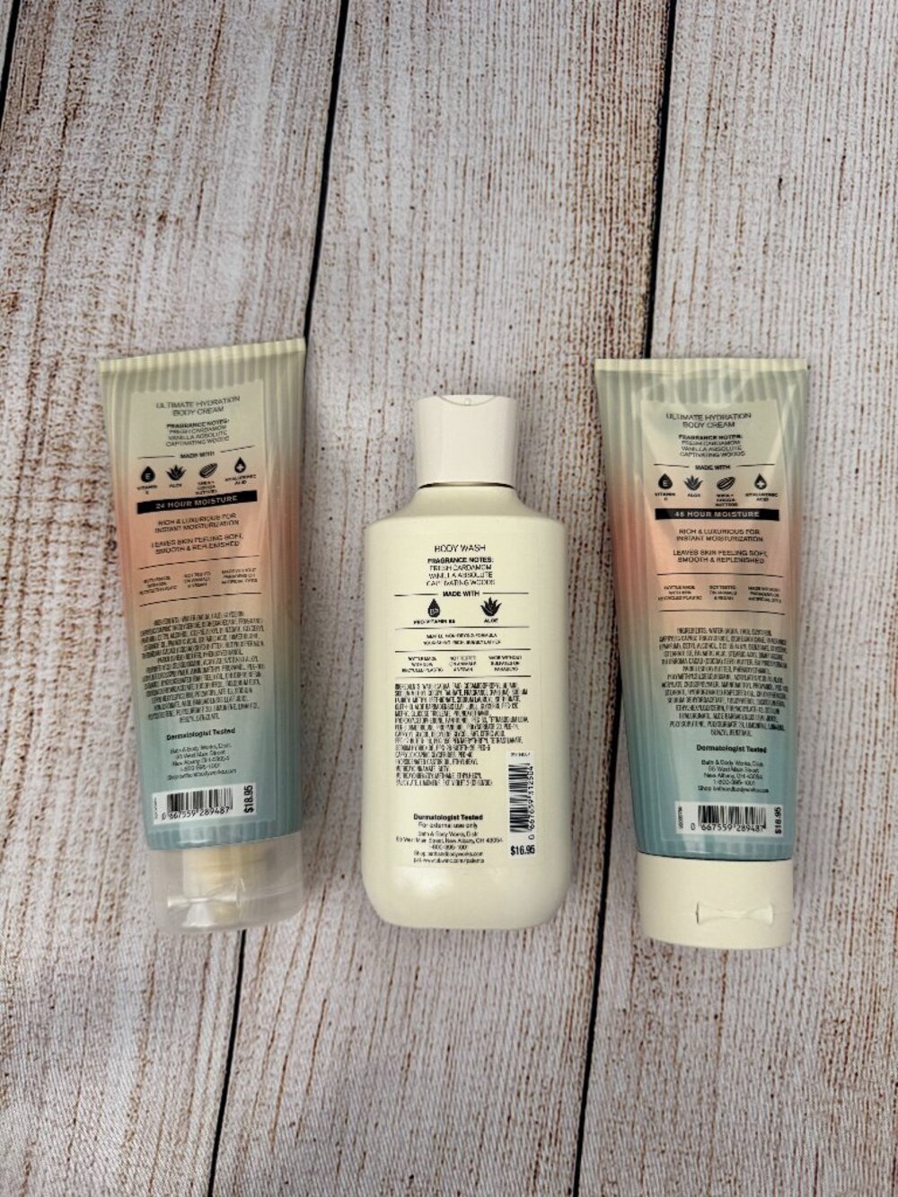 Set of 3 Bath & Body Works Vanilla Romance Body Cream & Lotion NWT - Picture 4 of 7